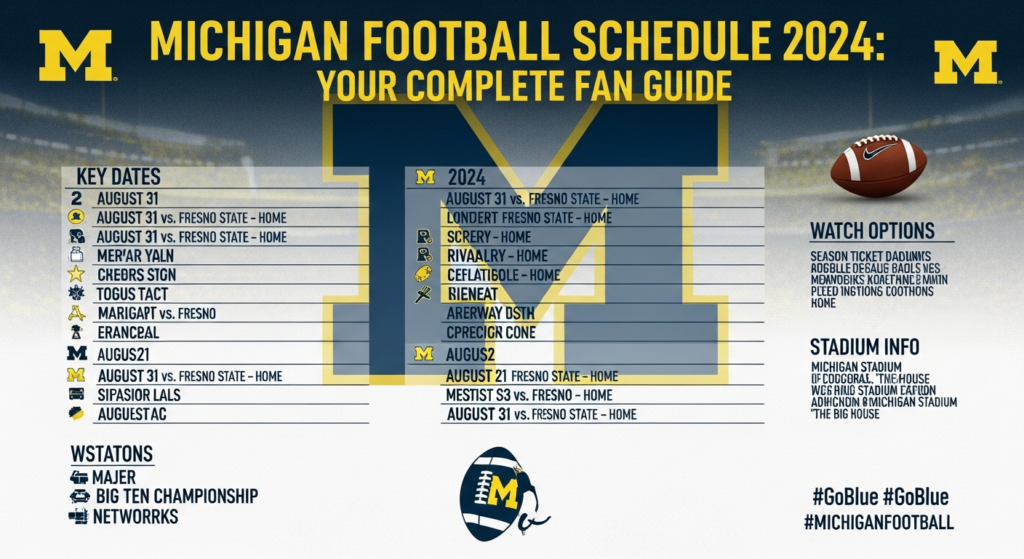 Michigan Football Schedule 2024