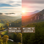 Tennessee and Georgia