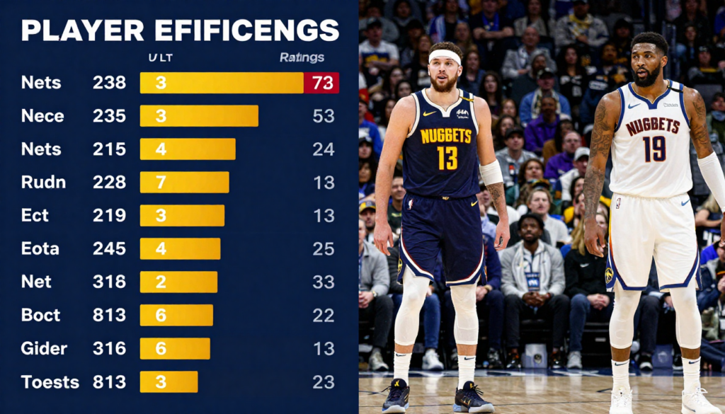 Brooklyn Nets vs Denver Nuggets Match Player Stats