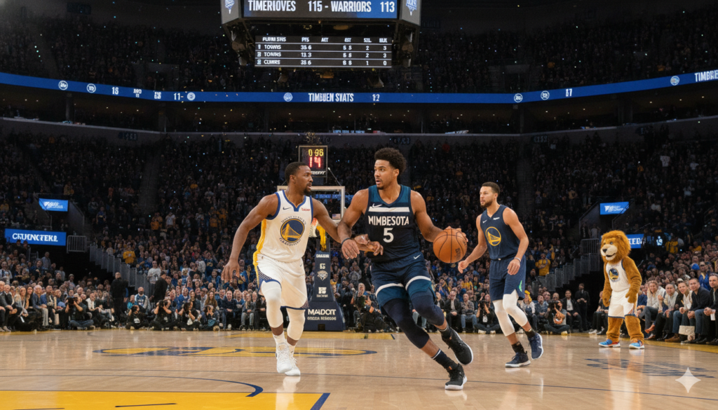 timberwolves vs golden state warriors match player stats
