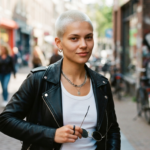 bleached buzz cut